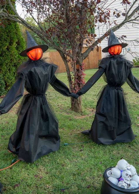 metal halloween witch house|homemade outdoor halloween witches.